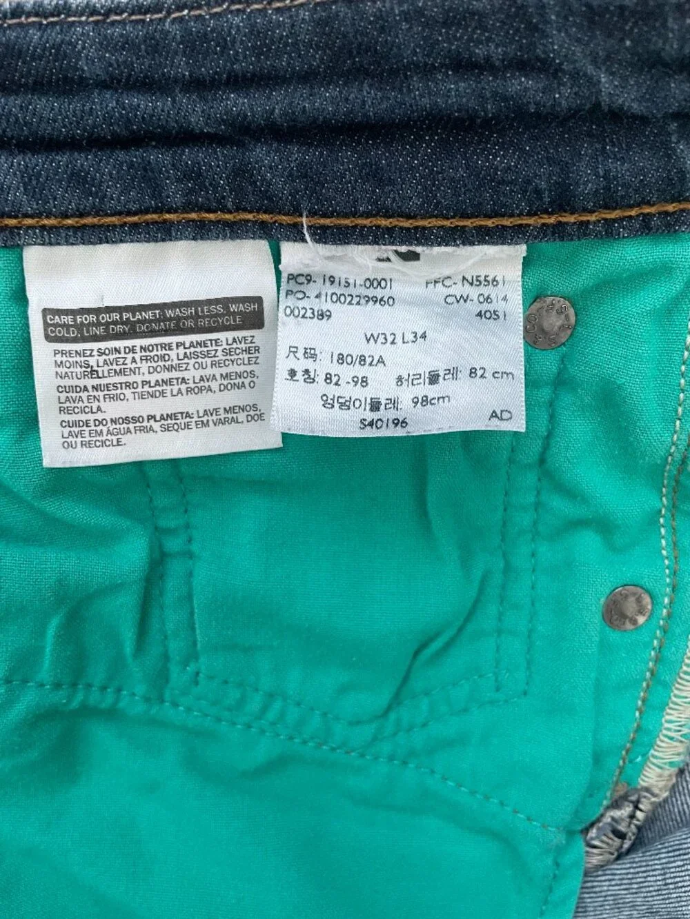 Levi's Commuter 511 Slim Jeans Men's 32x34 Dark Wash